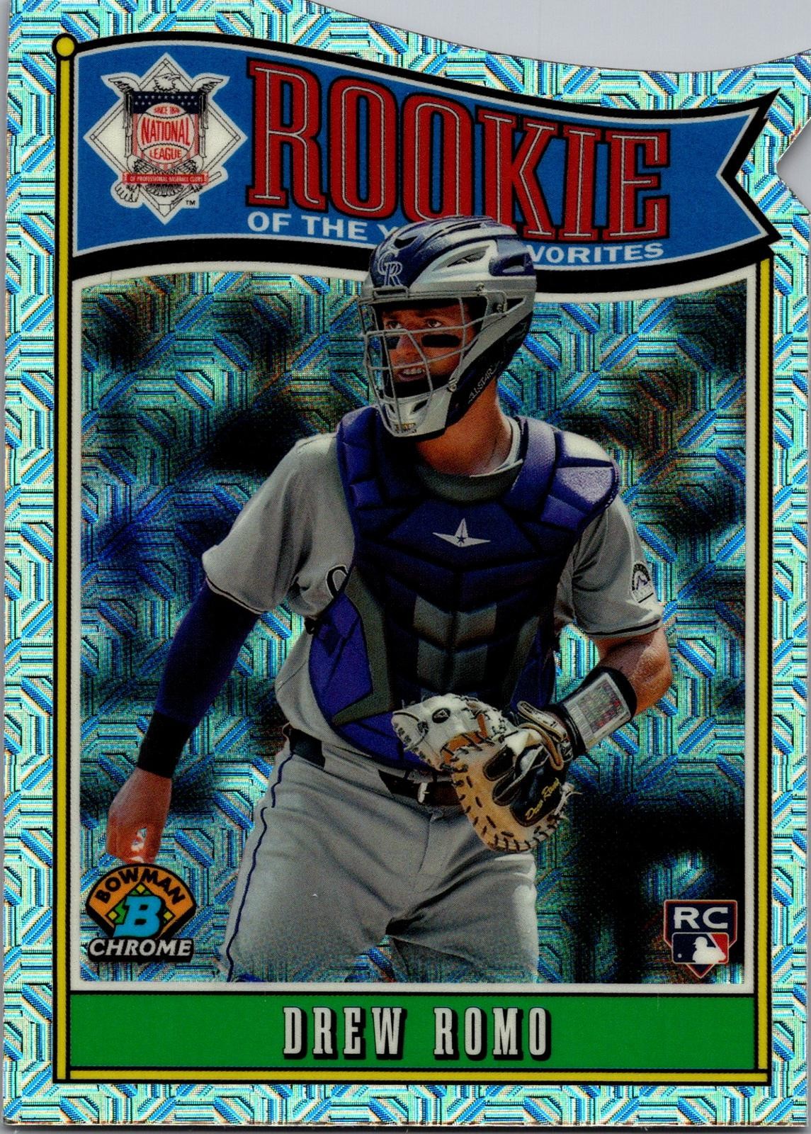 2025 Bowman #ROY-9 Drew Romo Rookie of the Year Favorites Mojo Refractor