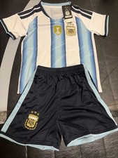 Messi Youth Large Jersey #10 Argentina World Cup Full Kit