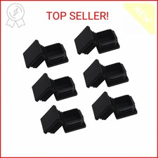 1 1/4 1.25 inch Square Tube End Cap Plastic Plugs 12 Pack,1 1/4 inch 1.25 Inch S