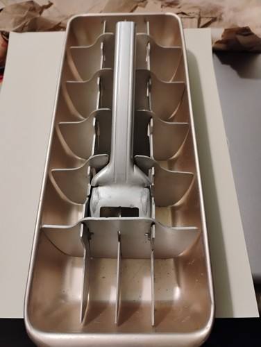 vintage hard to find 24 slot aluminum ice cube tray