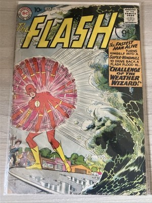 Flash 110 1959 1st Appearance Wally West and Weather Wizard DC Comics 2.0 Grade