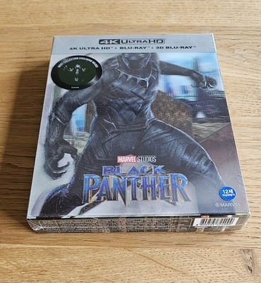 MARVEL Black Panther 4k Steelbook Lenticular Slip FullSlip WEET SEALED NEU OVP