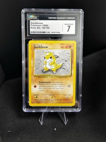 Sandshrew (Shadowless) graded CGC 7 for sale on eBay