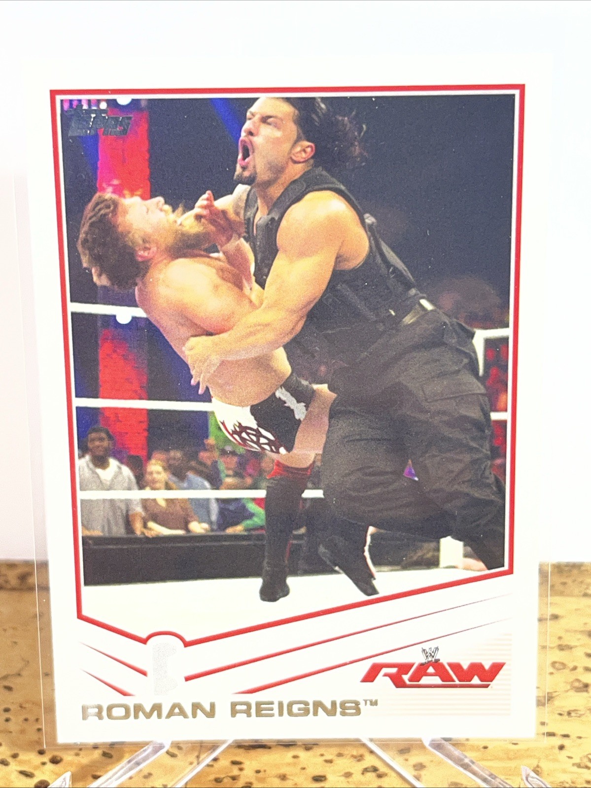 Roman Reigns- 2013 Topps WWE Wrestling Card- #33, RC Rookie, The Shield