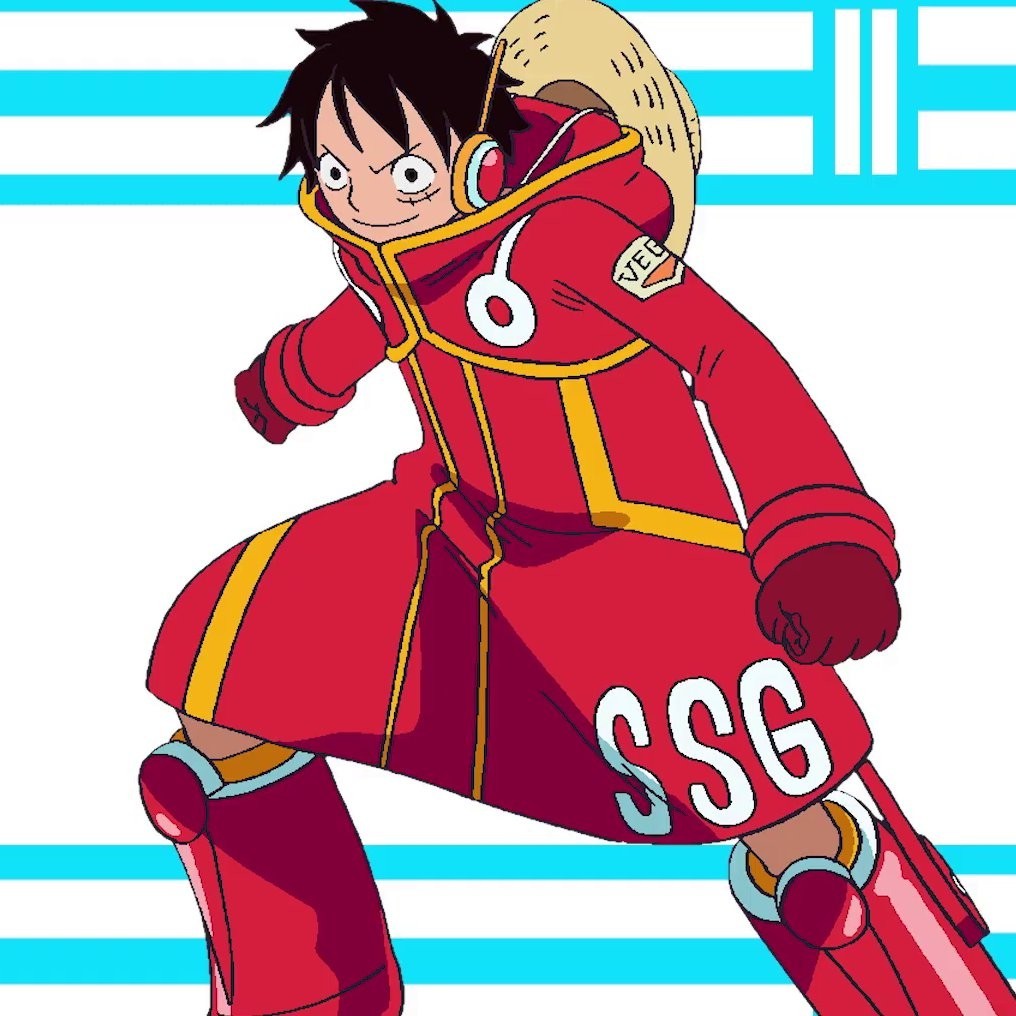 Dim Mak x One Piece Luffy Big Red Boots Egghead Island Vegapunk