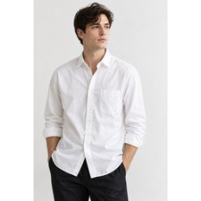 Uniqlo White Cotton Button Down Shirt Men’s Size XL Long Sleeve Classic Fit