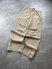 Vintage 2000s Nike ACG Beige Cargo Size M Outdoor Utility Zip Hem Y2K Pants
