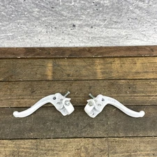 Vintage Lee Chi MX BMX Brake Levers White Alloy Pair Old School 1989 Bicycle