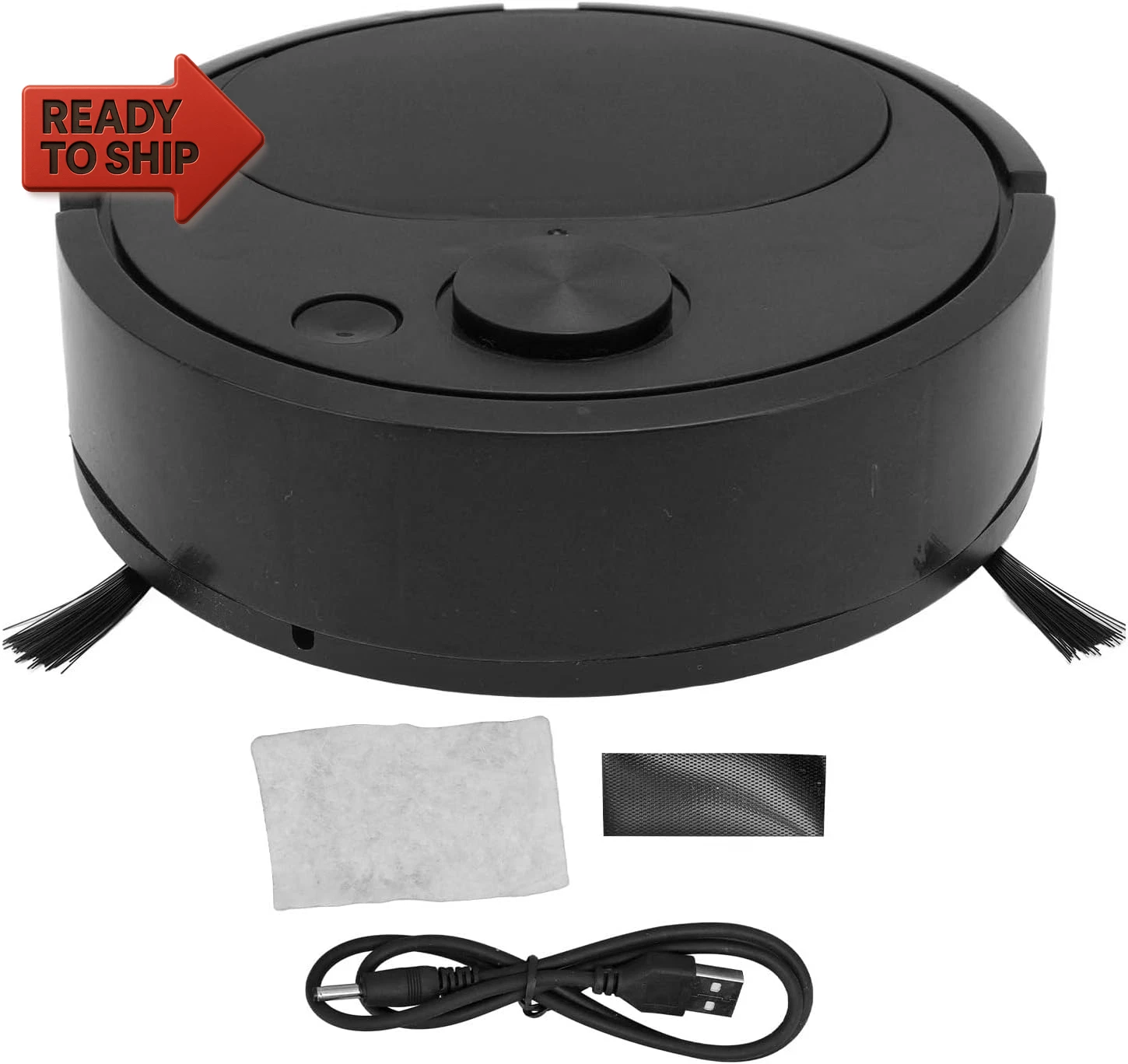 Pwshymi Multifunctional Robot Vacuum Cleaner, Mini Smart Sweeping Robot with USB