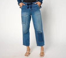 LOGO by Lori Goldstein Women's Pants Sz 6 Regular Straight Leg Blue A648223