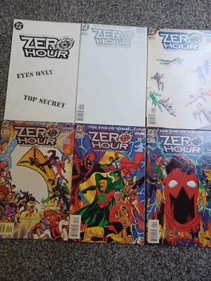 The End of Today Zero Hour-Crisis in Time! #0-4 Complete Set DC 1994 + Secret