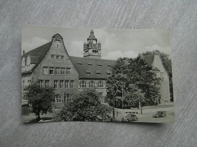 Postcard Jena Friedrich Schiller University Street Car Passenger Car EMW Stamp 1965