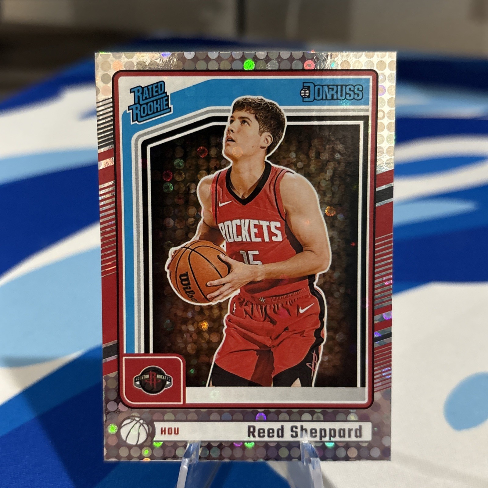 2024-25 Donruss Disco #202 Reed Sheppard HOUSTON ROCKETS NM🔥📈