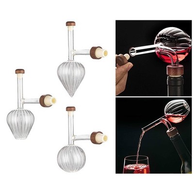 Glaskaraffe Flachboden Glasbelüfter zur Einweihung Geschenk Hochzeit Event