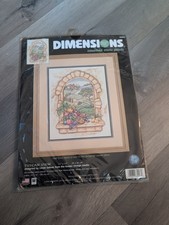Dimensions Linda Gillum TUSCAN VIEW 11x14 Half Cross Stitch Kit 35097 Sealed L6