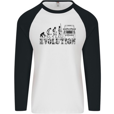 4x4 Evolution Off Roading Straße Fahren Herren Langarm Baseball T-Shirt