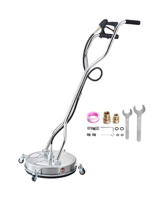 #ad VEVOR 18quot; Pressure Washer Surface Cleaner 4 Wheels Dual Handle 4000 Max PSI $129.99