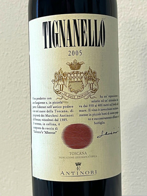 Tignanello Marchesi Antinori 2005 Toscana IGT Rotwein 750 ml 13,5% vol