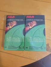 RCA 2 Pack Of Blank VHS Video Cassette Tapes T-120 6 Hour Brand New Sealed