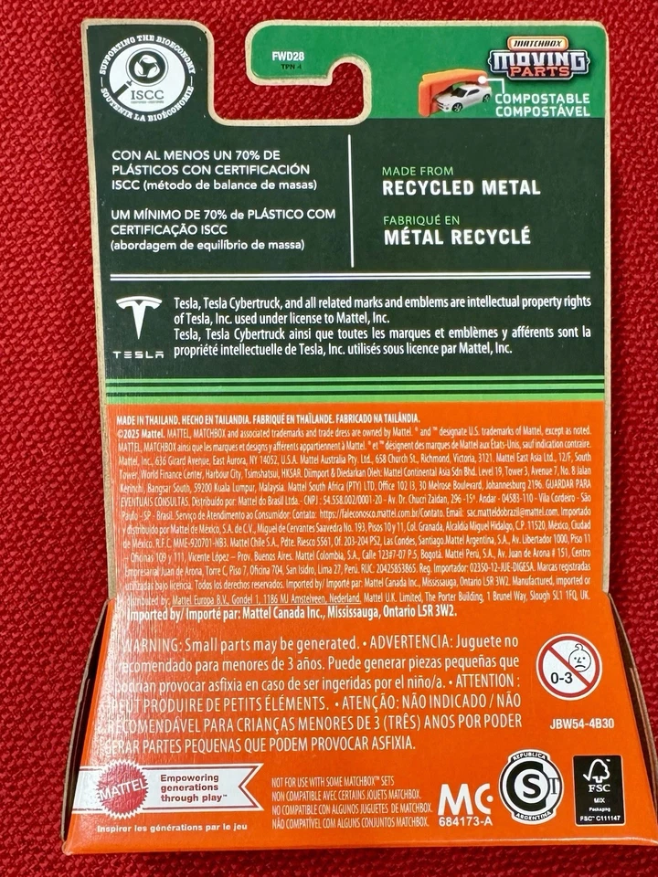 MATCHBOX MOVING PARTS Cyber Truck 1:64 Scale - Image 3 of 3