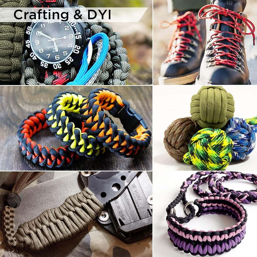 Paracord Rope 750lb 5/32 – Tent Camping Cord – Utility Outdoor Nylon ...