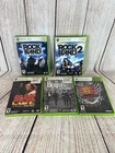 Xbox 360 Rock Band Guitar Hero Lot Beatles AC/DC Warriors of Rock Tested