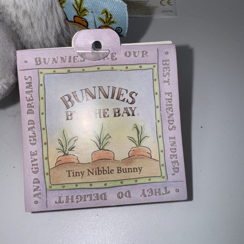 Bunnies by the Bay Tiny Nibble Bunny Plush 6” Stuffed Animal Rabbit Gray Xsmall - Bild 3 von 8