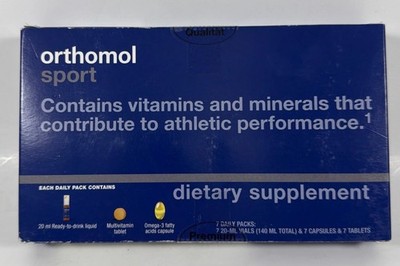 Orthomol Sport Dietary Supplement - 7 Daily Packs - Expired 08/2025