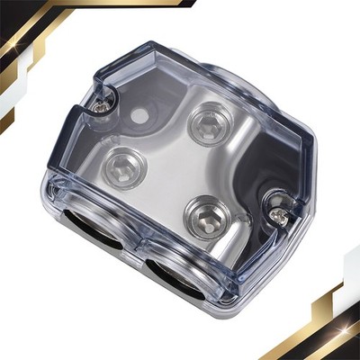 1Pcs 2 Way Power Distribution Block 0 Gauge in 0 Gauge Out