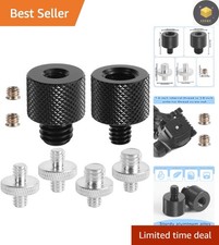 Sturdy 8-Piece Tripod Screw Adapter Set - Ideal for Cameras and Light Stands