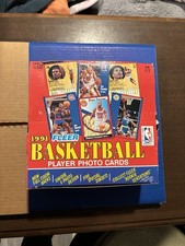 1991 Fleer Basketball Player Photo Cards Box Unopened 24CT Jumbo Packs