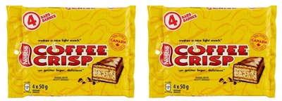 Coffee Crisp Chocolate Coffee Wafer Bars Multipack, 4 x 50g (2 Pack)