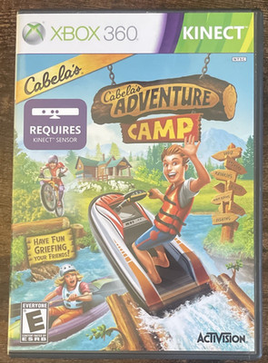 Cabelas Adventure Camp Xbox 360 Kinect Video Game w/ Manual F6466-B