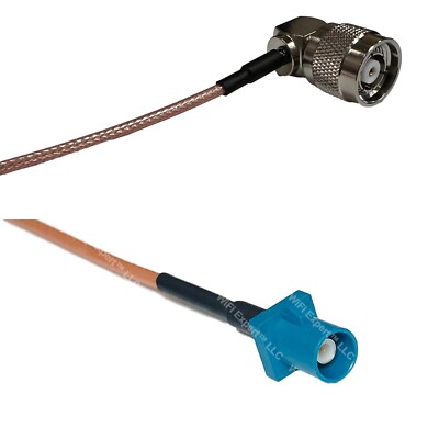 RG316 RP-TNC Male Angle to Fakra Z Male RF Cable Rapid-SHIP LOT