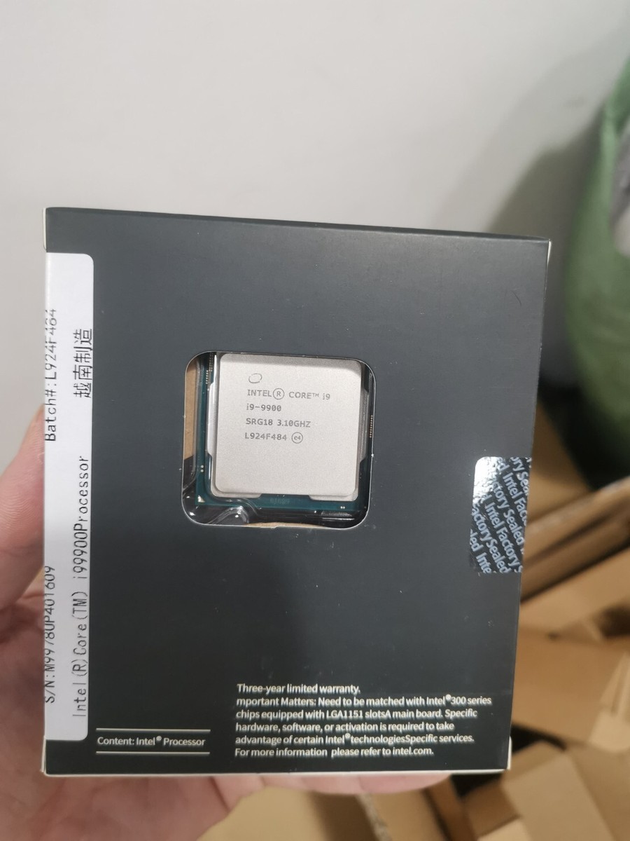NEW*Intel Core i9-9900 8-Core 16MB SRG18 65W 3.10GHz LGA1151 CPU