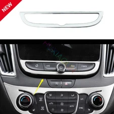 For Chevrolet Malibu 2016-21 Silver Steel Console AC Switch Control Panel Trim