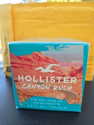 Canyon Rush by Hollister Men s Fragrance 3.4 Fl Oz Eau De Toilette Spray New