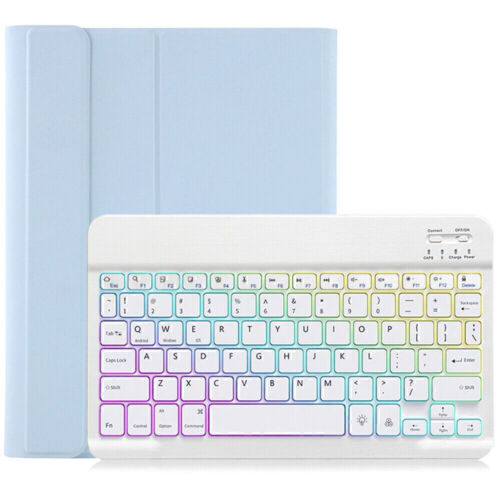 Backlit Keyboard Case Cover For Samsung Galaxy Tab A8 A9+ S9 FE/S9 S8 S7 S6 Lite - Picture 30 of 40