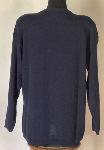 Vintage Red White and Blue Sweater Made in the USA-Norton McNaughton Size Large - Picture 2 of 10