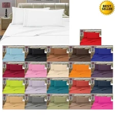 Comfy Quality 1000TC Egyptian Cotton 6PCc Sheet Set ExtraDeep Cal-King All Color