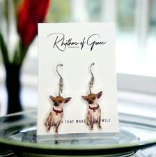 Adorable NWT Chihuahua Dangle Earrings - Perfect Gift for Dog Moms  Dog Lovers 