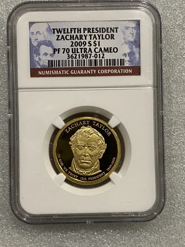 2009-S Zachary Taylor Presidential Proof Dollar Coin NGC PF 70 UCAM