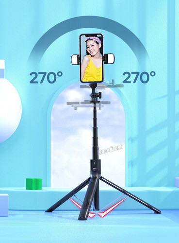 1.8M/70'' Selfie Stick Tripod Stand Stabilizer PTZ for Smart Phone iPhone Gopro - Picture 9 of 14