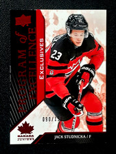 JACK STUDNICKA 2019-20 UD TEAM CANADA JUNIORS EXCLUSIVES NO 118 #090/150   47321