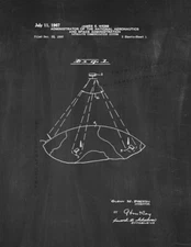 Satellite Communication System Patent Print Chalkboard
