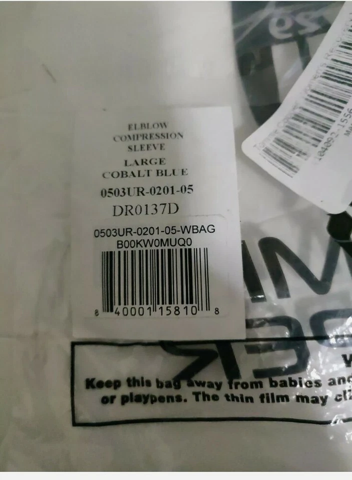 Tommie Cooper Women's  Elbow  Compression Sleeve Large/Cobalt Blue - Image 4 of 4