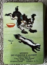 Vintage Brown & Bigelow Redi-Slip Advertising Playing Cards”Modern Dry Cleaning”