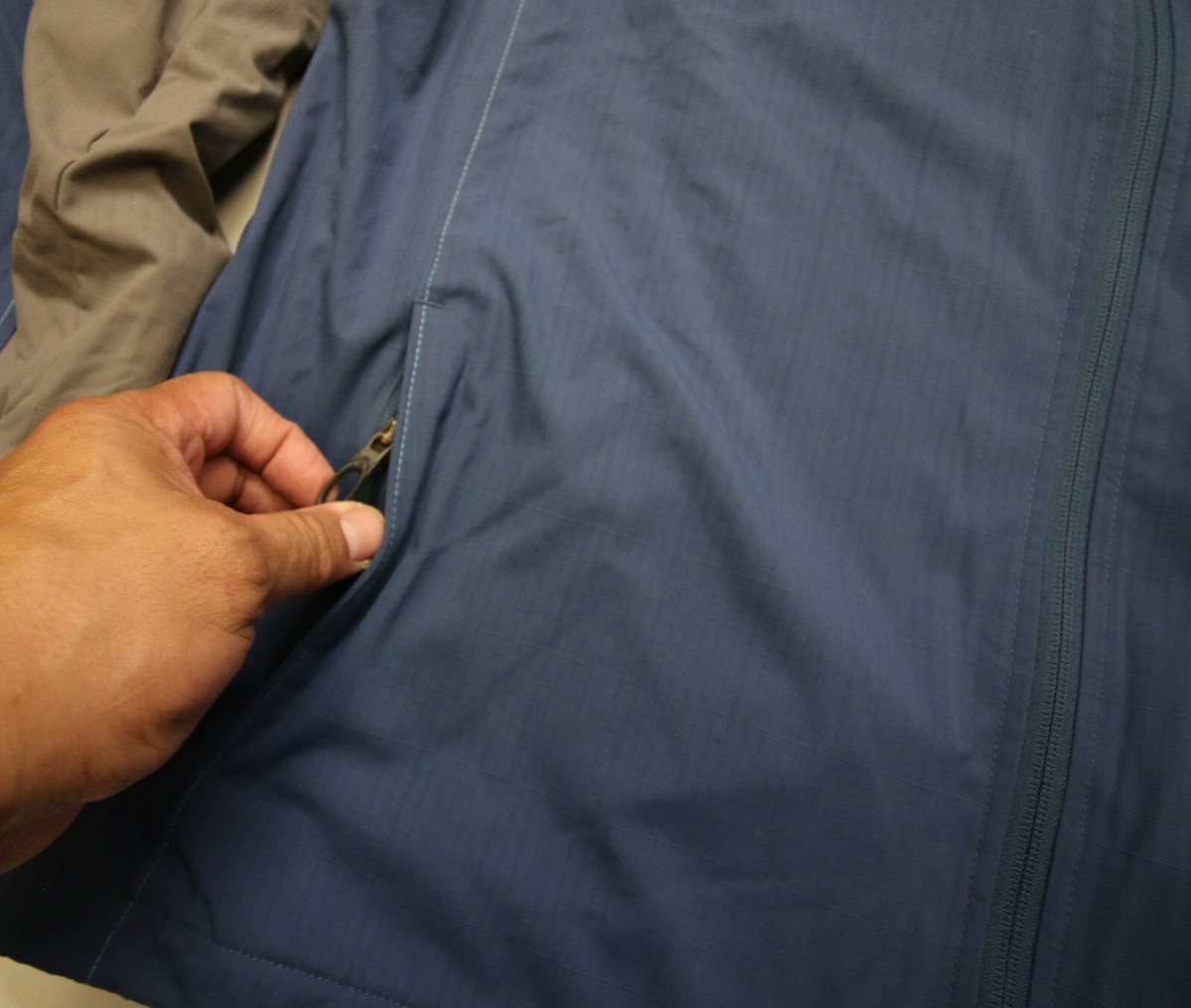 Oakley Jacket Mens XXL Blue Grey Worker Forged Goods Zip Lined 2XL