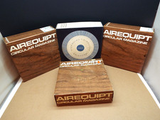 VINTAGE GROUP OF 4 AIREQUIPT CIRCULAR MAGAZINE CAROUSEL 100 SLIDE HOLDER