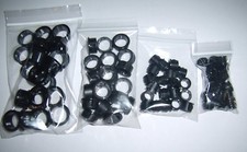  80 Black Power Wire FireWall Snap Grommets 0,2,4,8 Ga Fire Wall Car Audio Pack